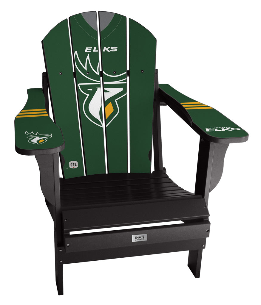 Edmonton Elks CFL Jersey ChairComplete Custom with personalized name and number CFL Jersey Chair Mini