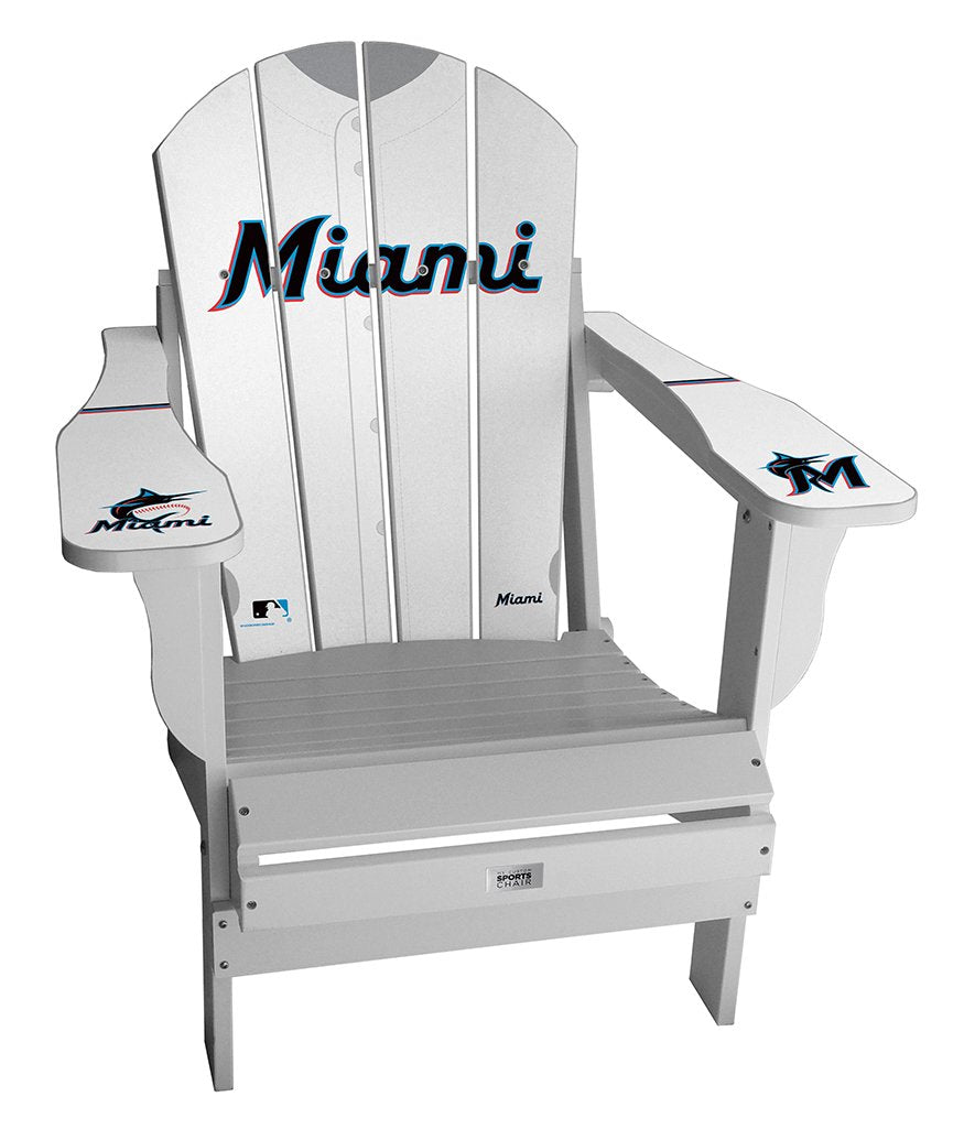Miami Marlins Complete Custom with personalized name and number Jersey Chair Mini